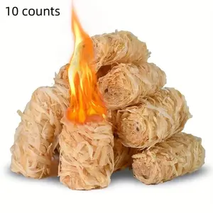 Wooden Barbecue Ignition Stick, 10pcs/set Outdoor Charcoal Ignition Stick, Barbecue Ignition Stick for Camping, Barbecue, Fireplace, Stove, Camping Kitchenware