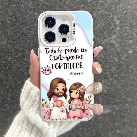 Religious Aesthetic Christian Bible Verse Pattern Sturdy Polycarbonate Shockproof Fingerprint Resistant Smartphone Cover - Protective Accessories for iPhone 7,8,X,Xs Max,XR,11,12,13,14,15,16,17,18 Pro,Pro Max,Plus,Air