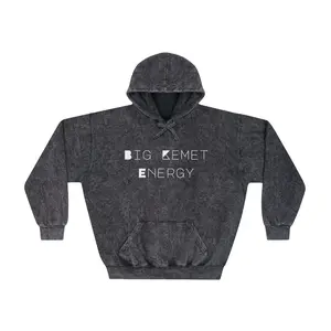 Big Kemet Energy Mineral Wash Hoodie