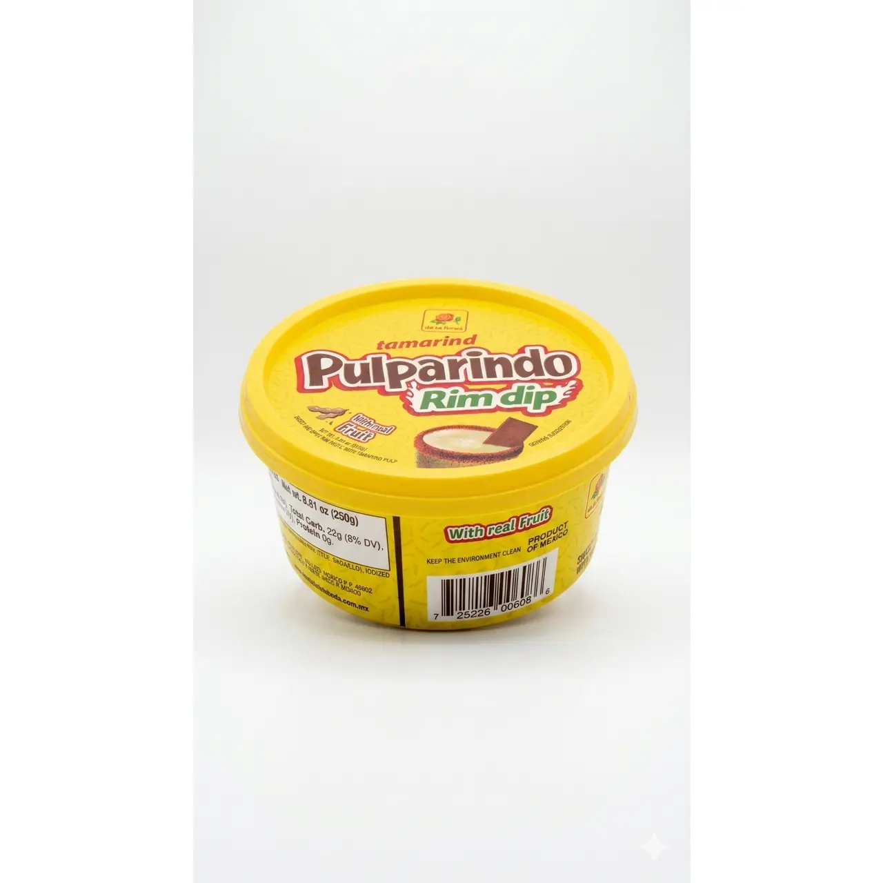 Pulparindo Rim Dip - Tamarind Ambient Food, Sweet Dried Tamarind Fruity Sweets (250gr)