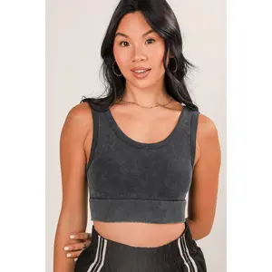 Lauren Ribbed Seamless Cropped Tank