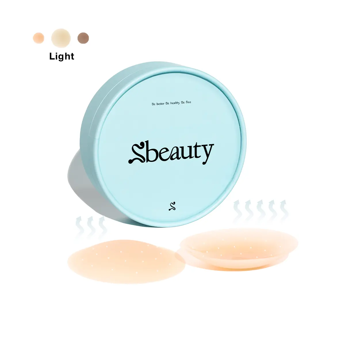 Sbeauty Circle, Sbeauty Adhesive Nipple Stickers - Reusable & Waterproof, Imperceptible, Alternative to Traditional Bras for Everyday Wear, Stylish & Comfortable