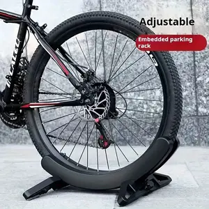 Adjustable Indoor Bike Floor Stand – Universal Bicycle Parking Rack for Mountain & Road Bikes, Fits 1–3.1” Tires
