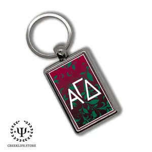 Alpha Gamma Delta Keychain Rectangular