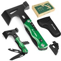 13-in-1 Axe Hammer Multitool-Green