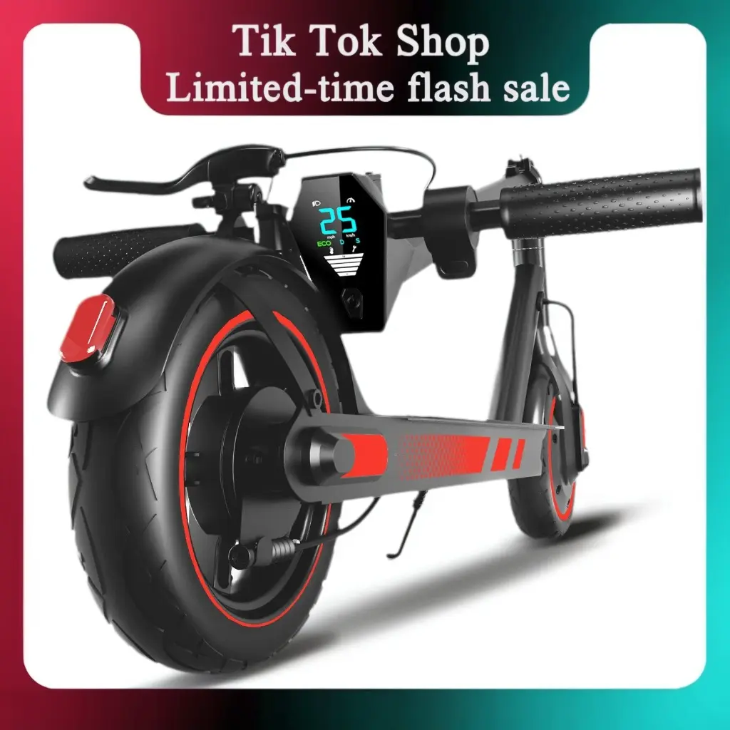 Tik Tok Shop Electric Scooter for Adults & Teens 500W Motor 28MPH Top Speed 23Mile Range Foldable E-Scooter with Cruise Control & Dual Braking Lightweight Kids Razor mph top speed e scooter limes  cooters Adjustable