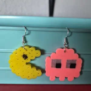 Pac-Man Perler Earrings