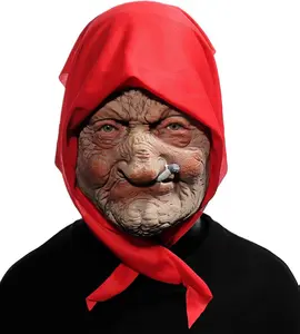 Realistic Granny Masks - Lifelike Elderly Face Masks for Costumes, Pranks, and Parties
