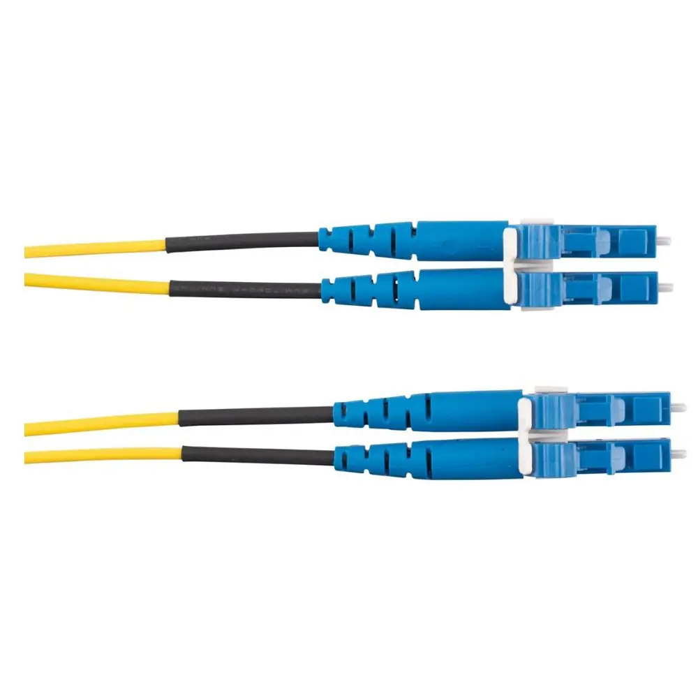 Panduit Opti-Core Fiber Optic Patch Cord, 2-Fiber, OS1/OS2, LC Duplex, Fire Resistant Riser, 1m, Yellow, for High-Speed Connections