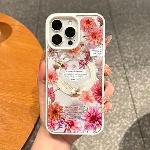 Premium Magnetic Case for iPhone11/12/13/14/15/16/promax Floral religious collage MagSafe Ready,Anti-Fall,Ultra-Thin Design|Perfect for Everyday Use