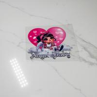 Pink Angel Baby Decal