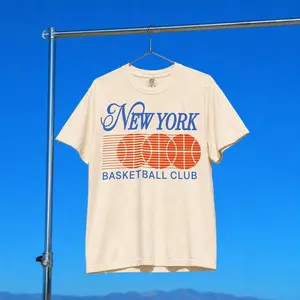Retro 1990's New York Basketball Graphic T-Shirt