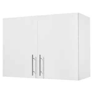 VEVOR Laundry Room Wall Cabinet, 2 - Tier Wall Mounted Cabinet with Adjustable Shelf, Cupboard Storage with 4 Doors, for Kitchen, Bathroom, Laundry, Set of 2, Each 12x 24x 24 in (Dx Wx H), WhiteVEVOR Super Brand Day