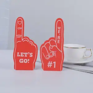 10-Pack Mini Foam Fingers, Cheer Hand Finger Props for Sports Events, Games and Birthday Parties