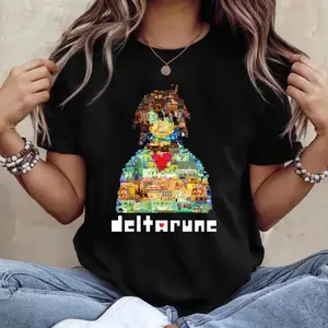 Deltarune Pixel TShirt, Undertale Inspired Sweatshirt, Indie RPG Game Graphic Hoodie, Retro 8-Bit Aesthetic Gamer Shirt, Unisex Gift