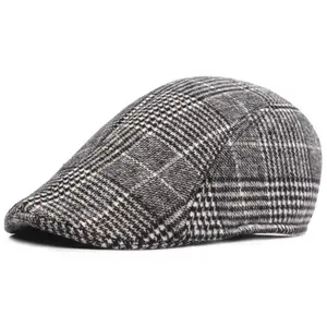 Beret Hat Cotton Beret Men's Peaked Cap Winter Warm Advance Hats Middle-aged And Elderly Hat