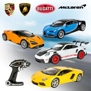1:10 scale remote control car - Lamborghini Bugatti Porsche McLaren - 2.4Ghz RC Car Multiple color options and Officially licensed - Perfect for Display and Collection