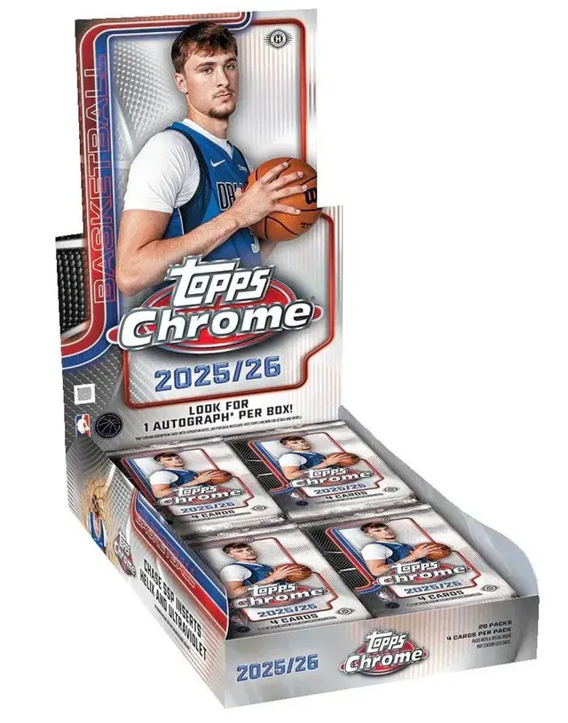 2025/26 Topps Chrome Basketball Hobby Box 2025/26 Topps Chrome Basketball Hobby Box