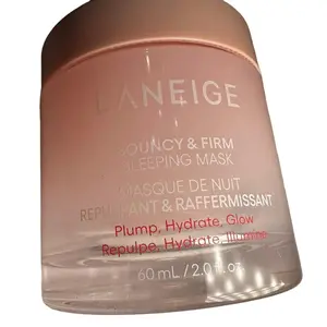 Laneige Bouncy + Firm Radiance Boosting Sleeping Mask with Peony Collagen Complex 60ml - Skincare Comfort