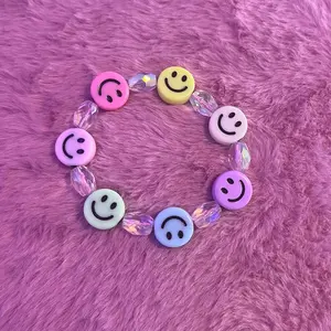 Smiley face bling bracelet