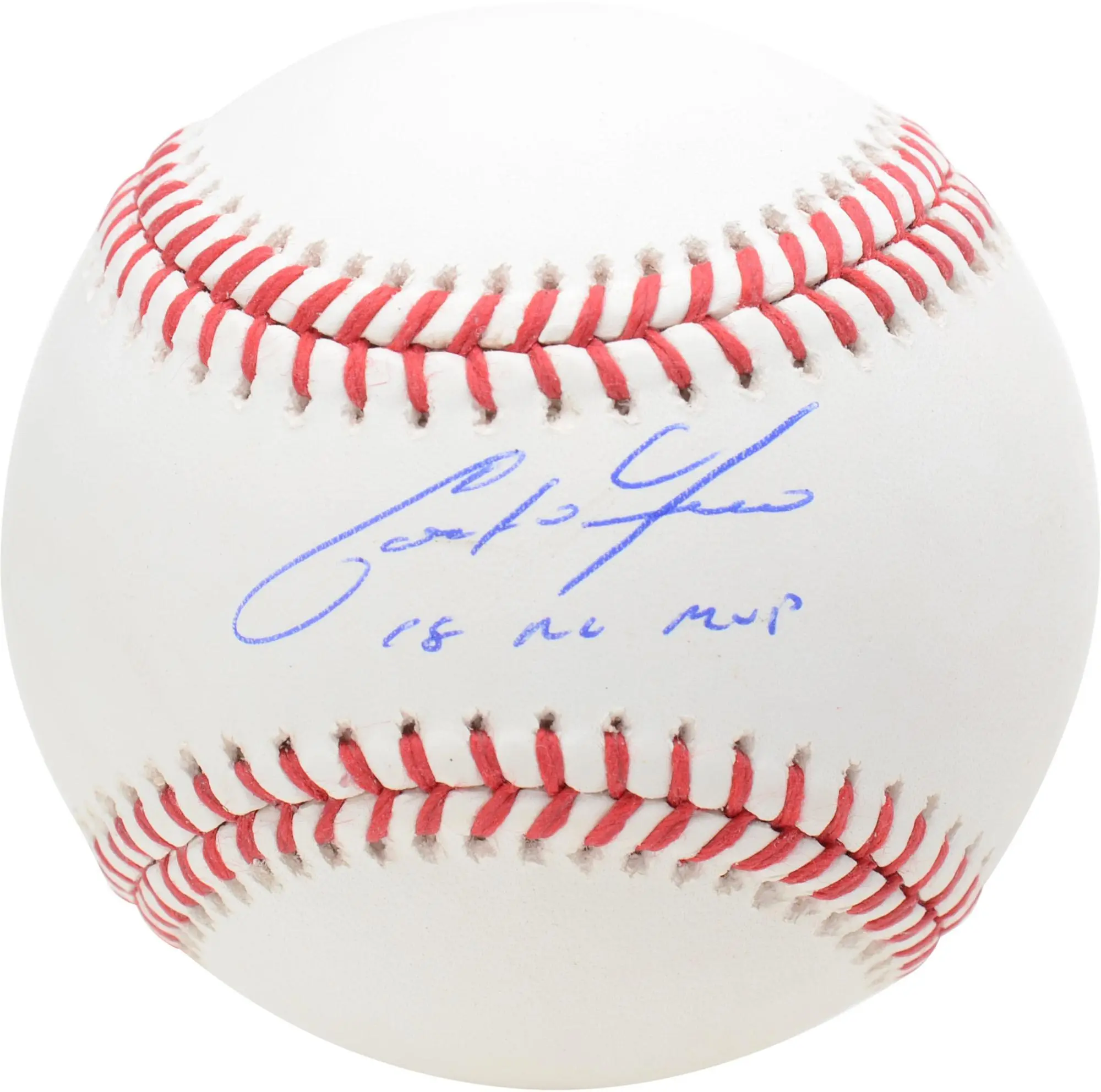 Christian Yelich Milwaukee Brewers Autographed Baseball with "18 NL MVP" Inscription - Fanatics Authentic Certified
