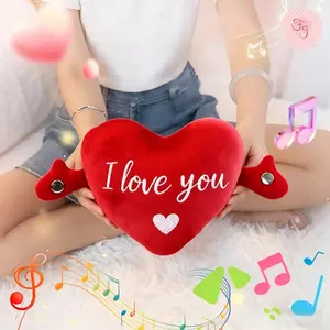Interactive Heart Toy, Best Parent-Child Interaction Gift, Recordable Hug Heart Doll, Perfect Valentine's Day Present, Requires Aa Batteries