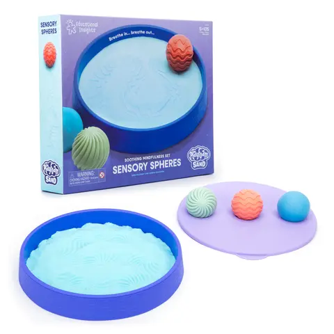 Educational Insights Playfoam Sand Sensory Spheres – Zen Garden & Stress Relief Kit for Kids & Adults, Ages 5+