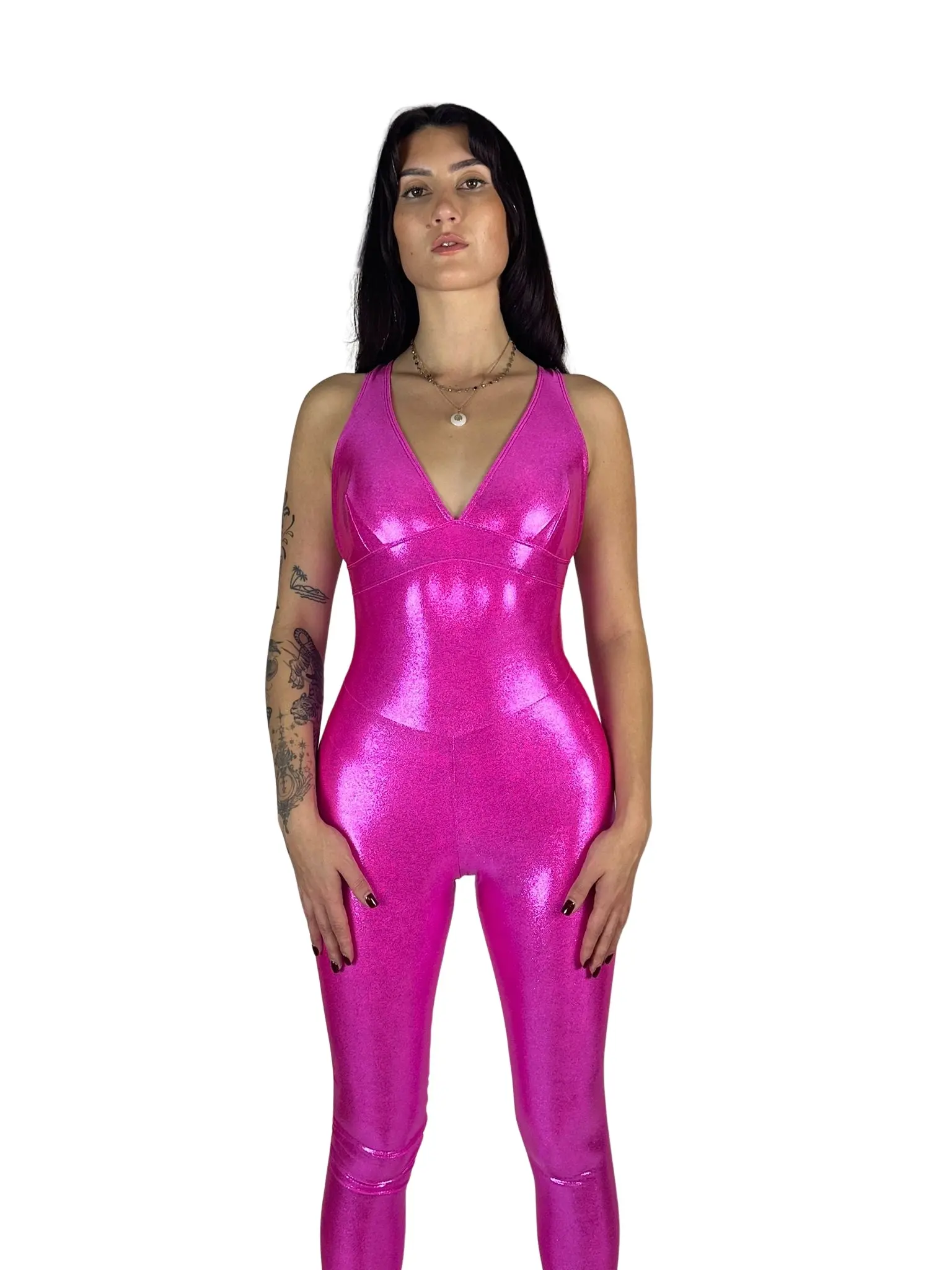 OnTheMarq DropCut™ Scrunchie Barbie Pink Sparkle Jumpsuit