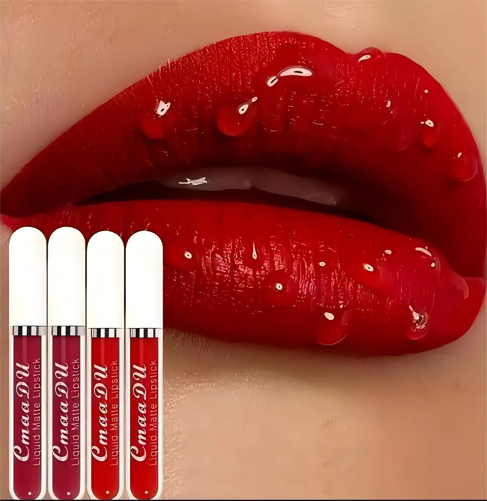 10-Piece Matte Cosmetic Grade Lipstick & Lip Gloss Set for Beginners, Waterproof, Nonstick, Easy to Apply, Multi-Pack for All Skin Types