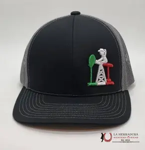 OIL FIELD HAT BLACK W GREY