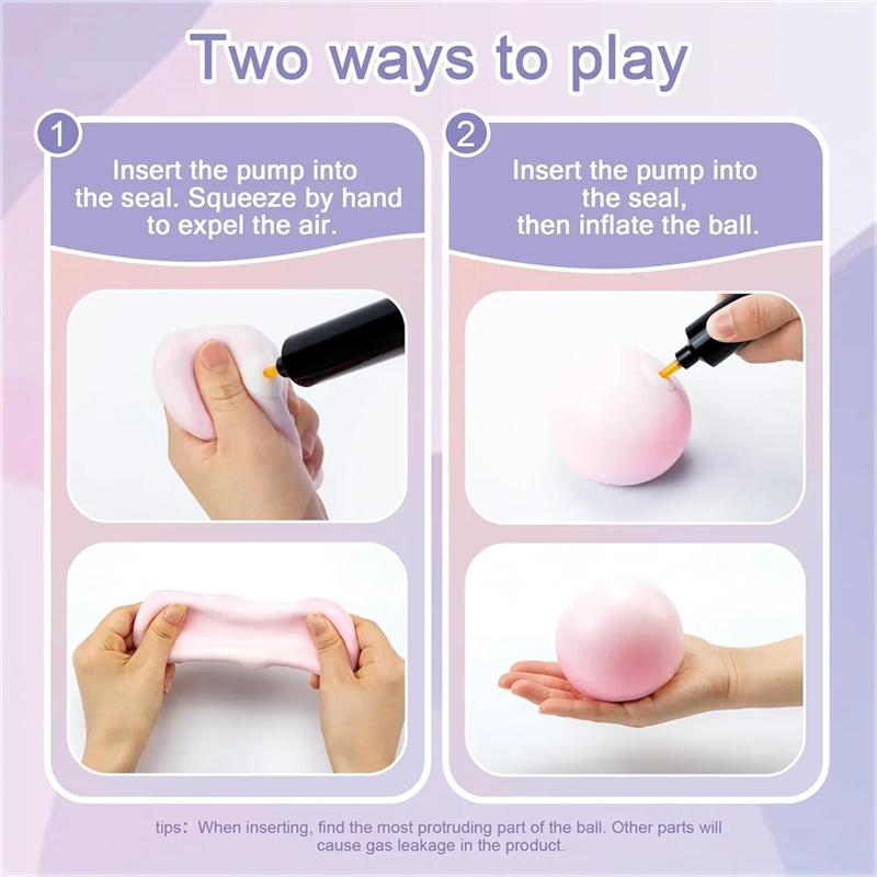 Shapeable Vacuum Squishies Sand Ball Grape Stress Ball Stress Relief Noisy Ball Desktop Squeezing Soothing Toy Birthday Gift #TTMN
