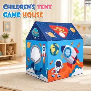 Rocket Ship Play Tent Pop up Play Tent Kids Indoor Outdoor Spaceship Playhouse Tent Set，Toys,tent,Space,play,outdoor playhouse,pop up tent,kids tent,playhouse for kids outdoor,playhouse，tent for kids,kids playhouse,kids play tent,pack and play,playground