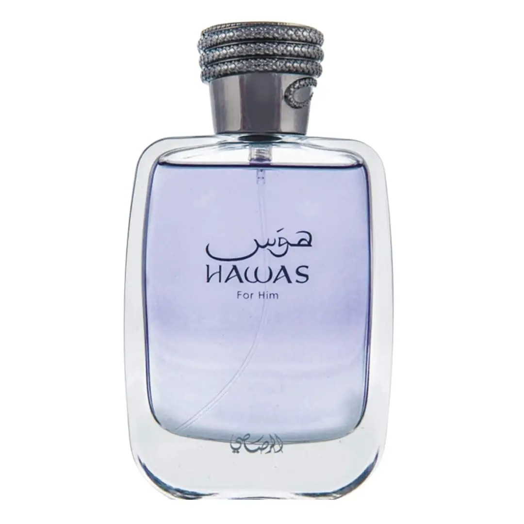 Rasas  Hawas For Men Eau De Parfum Spray 100ML (3.4 Oz) - Long Lasting Arabian Perfume, Premium Perfume Men, Ideal for Special Occasions & Daily Elegance, A Bold and Captivating Fragrance