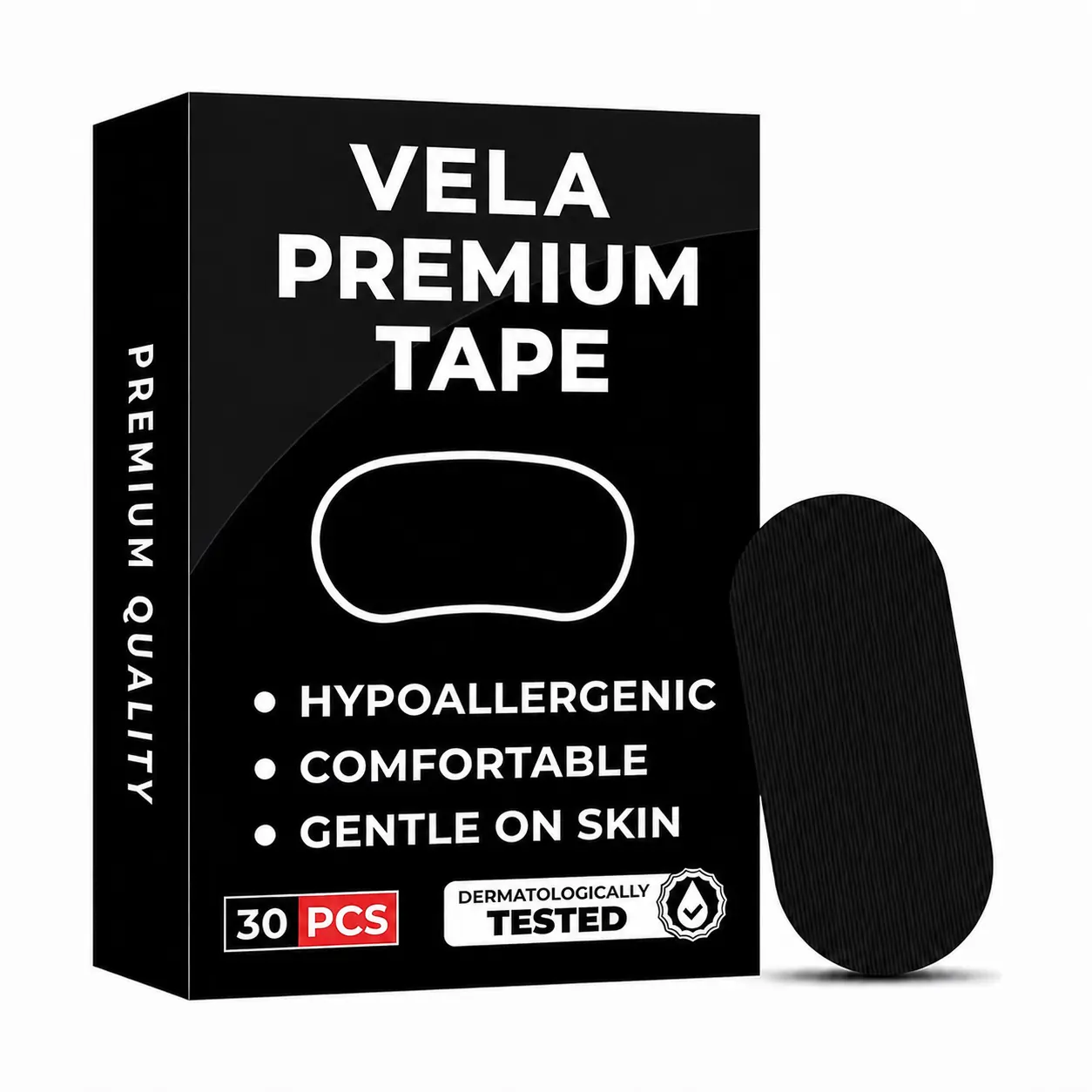 VELA Mouth Tape for Sleep | Comfortable Fit, Nasal Breathing Support