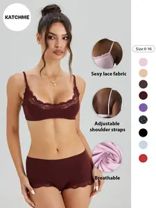 Lace Lingerie Set for Women, Sexy French Style Bra and Panty, Comfortable Home Wear, Elegant Underwear Collection, Underwear Sets