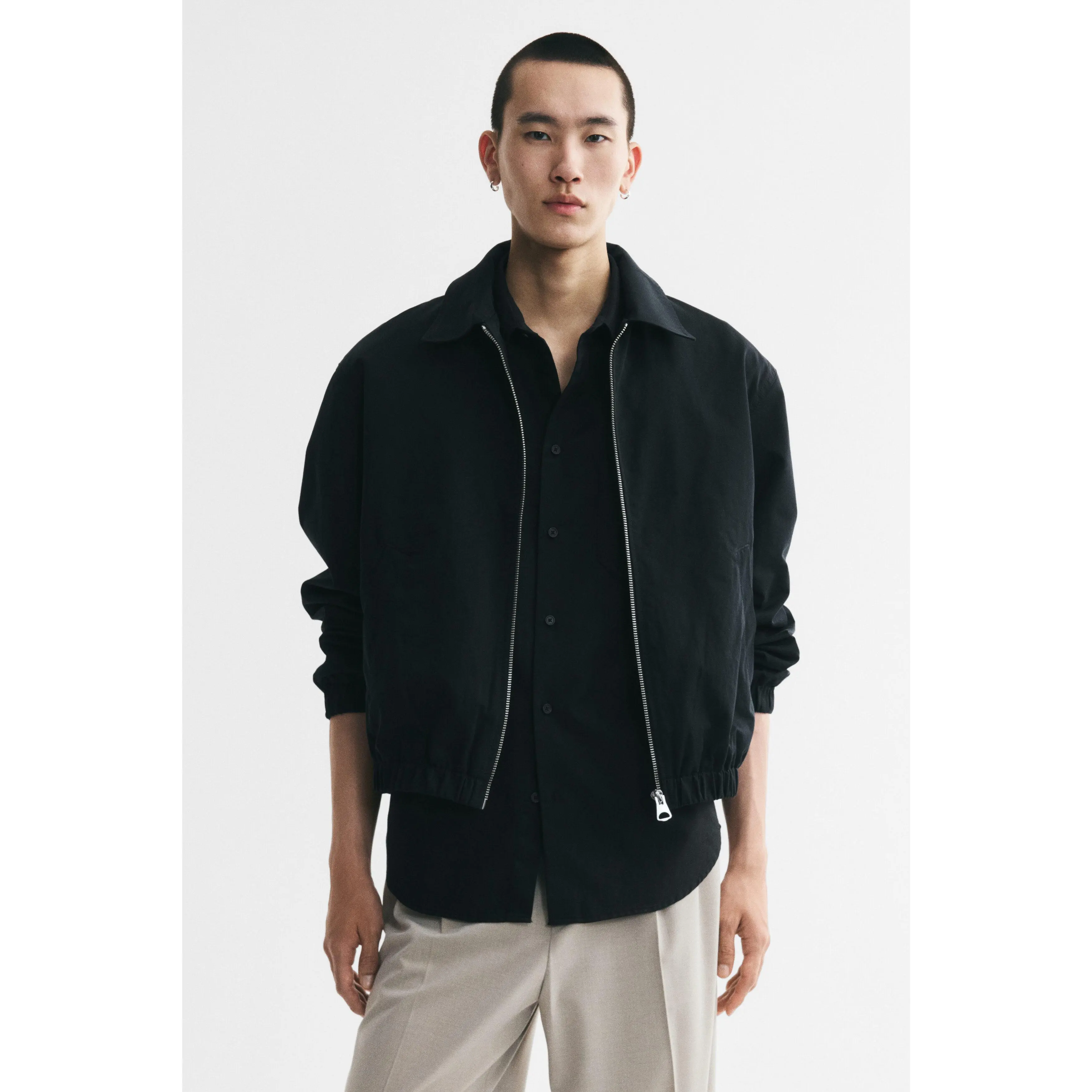 H&M Collared cotton jacket