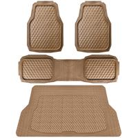 All Beige Rubber Car Mats&Cargo Liner