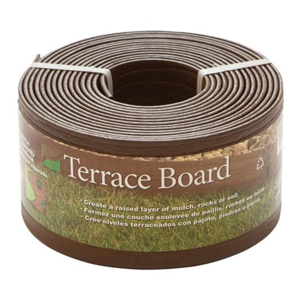 212 MAIN Master Mark 94440 4 in. x 40 ft. Black Board Landscape Edging, for Patio, Outdoor Garden
