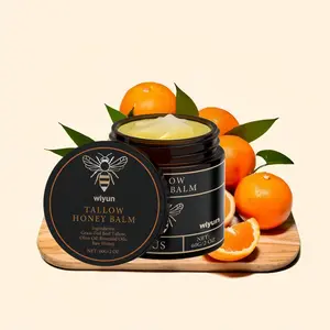 Organic Grass-Fed Beef Tallow & Raw Honey Handmade Balm, Olive-Blend Hydrating Body Care Lotion for Soft Radiant Skin, Lightweight Non-Greasy Moisture Retention, Tiktokshopspringglowup Summervibes Mild Facial Moisturizer