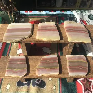 Natural Crystal Rainbow Jade Slice Collection