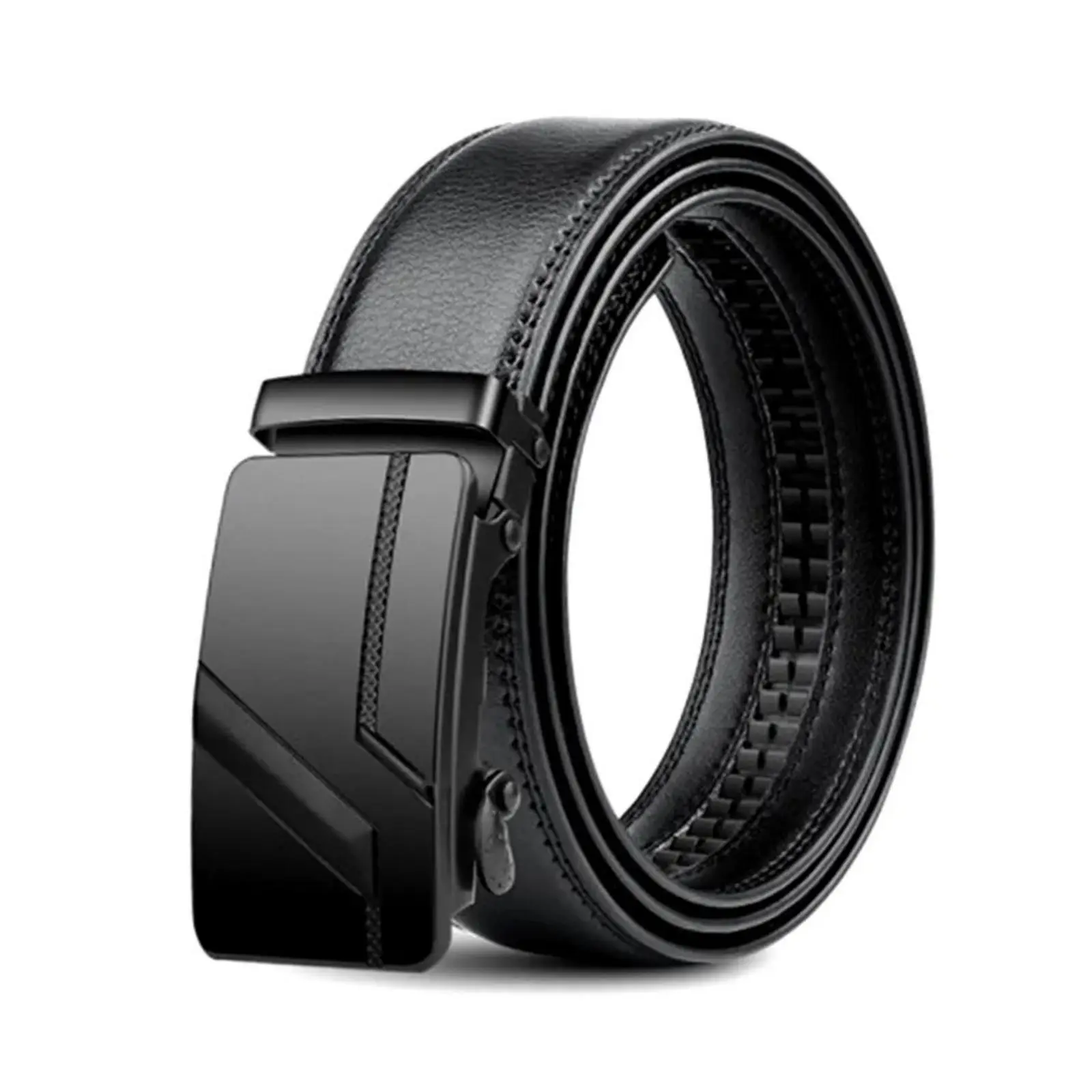 EyeconicFinds Men's Ratchet Belt,Leather Belt for Men, Jeans Belt with Adjustable Buckle