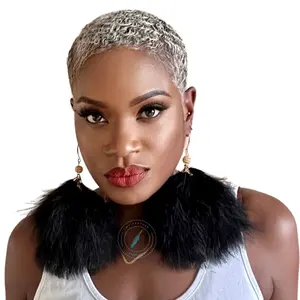 Feather Earrings. Black Plumes Fluffy Marabou Down Short Tassel Feather Earrings