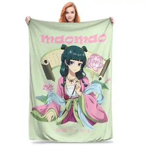 Maomao The Apothecary Diaries Fleece Throw Blankets Kusuriya no Hitorigoto Blanket for Bed Bedroom Super Warm Bedroom Quilt,