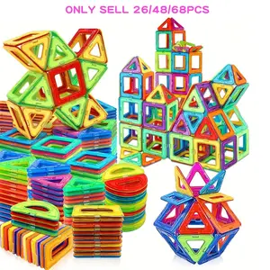 Children Magnetic Toy Set, Magnetic Building Blocks, Stem Education Learning Toys, Develops Kids' Hand-Eye Coordination & Creativity, Perfect Gift for Birthday Easter Thanksgiving Back-To-School