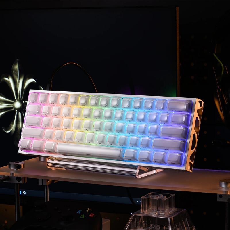 [KEYCAP ONLY] FURYCUBE Transparent Jelly Keycap Set 123 Keys Double-shot Side-printed ASA Height PC Material Mechanical/Magnetic Keyboard Customization Keycap Set, Cute beautiful Keycaps, Gift