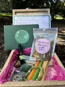 Money Magnet Ritual Box  with Magical Tools & Spell Components for Your Rituals