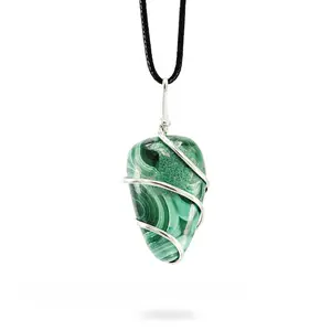 AYANA Malachite Pendant for Transformation & Protection – Powerful Crystal Necklace for Emotional Healing, Heart Chakra & Scorpio or Capricorn Support