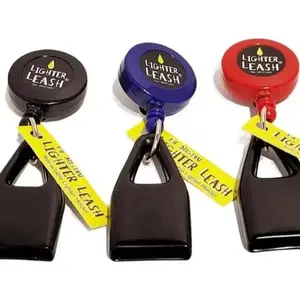 Retractable Original Lighter Holder Assorted Color 2pk