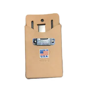 Phone Case with Measuring Tape Clip - Made in USA - Model 4079-3 - Accessory for Measuring Needs Leather Cellphone