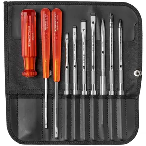 PB Swiss Tools PB 215.L 25 Roll-up Case Screwdriver Set 10 Pcs